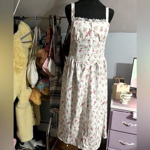50s style floral dress